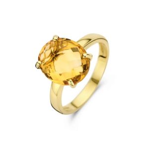 Jarrél gouden ring met citrien mt56 4Y6129CIS