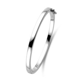 Zilveren bangle 4x60mm vlak massief 1327003