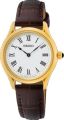 Seiko horloge dames geel met een bruine lerenband SWR072P1