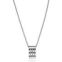 Zilveren collier zirkonia MVC18