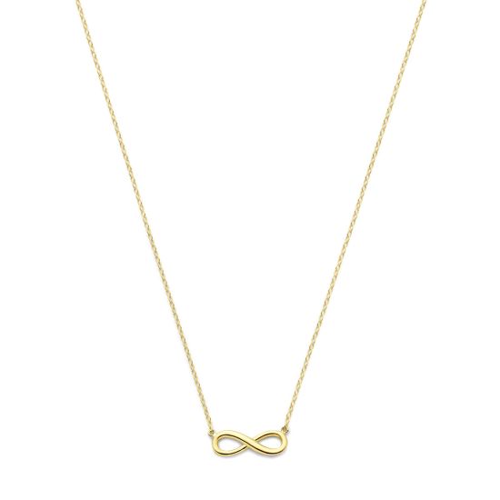 Gouden collier met infinity 42-44cm 4017980