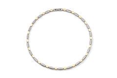 Boccia collier titanium met geel verguld 08090-02