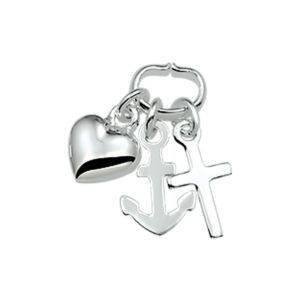 Zilveren hanger geloof en liefde 1018598