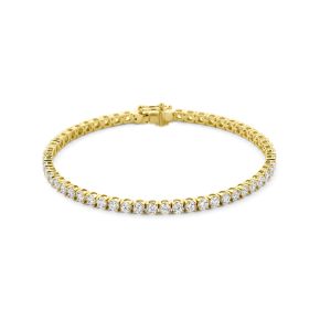 Gouden tennisarmband 5ctF-VS+ 3mm 17,5cm 4035884