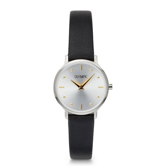 Olympic horloge staal/leer OL82DSL012B