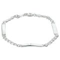 Zilveren armband 3xplaatje 19cm 1002361