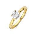 Gouden ring LG 0.75ct GH/SI mt54 4035928