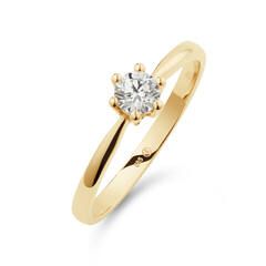 Yara gouden ring LG 0.30crt mt 58 260R.1066.030