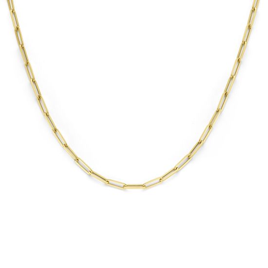 Gouden collier paperclip 60cm 3mm 4022854