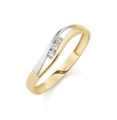Yara 9K ring bicolor LG3x.010ct mt58 258R.4018.010