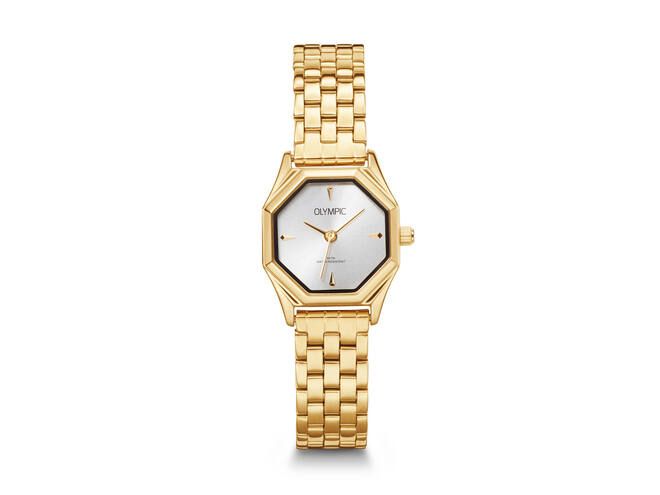 Olympic horloge dames geel pvd OL89DDD010