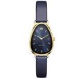 DD horloge dames staal-geel lerenband IV28Q1306