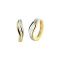 Gouden oorringen bicolor 12.5x4mm 4020344