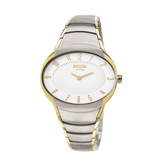 Boccia horloge dames tit/geel 3165-11 