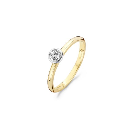 Gouden ring zirkonia mt 54 1124BZI/54 