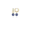 Blush gouden oorbelbedels blauw 9046YDB