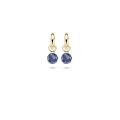 Blush gouden oorbelbedels blauw 9046YDB