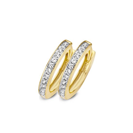 Blush gouden oorringen zirkonia 7163BZI