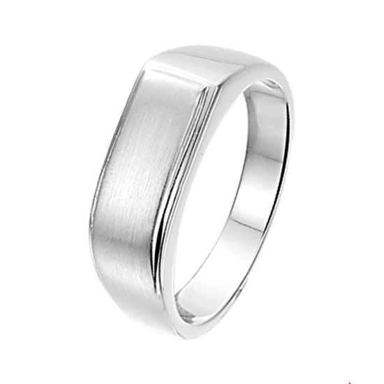 Zilveren ring mat/glans mt19.5 1019432