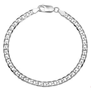 Zilveren armband gourmet 4mm 20cm 1001764