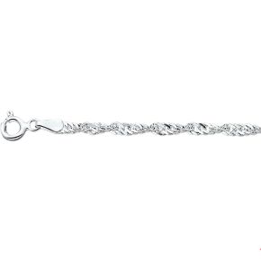 Zilveren armband singapore 2.25mm 18cm 1002229