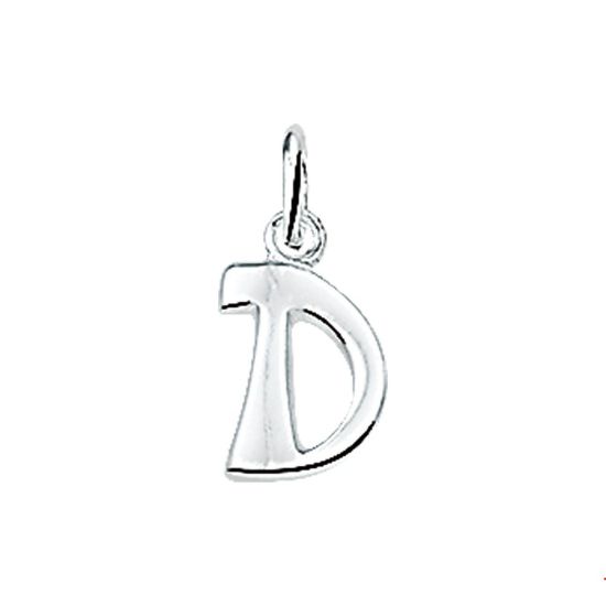 Zilveren hanger letter D 1002764
