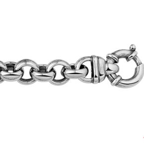 Zilveren jasseron armband 11.5mm 19.5cm 1100945