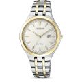 Citizen horloge dames staal/geel EW2494-89B