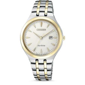 Citizen horloge dames staal/geel EW2494-89B