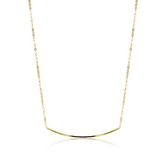 Gouden collier staaf ZGC183