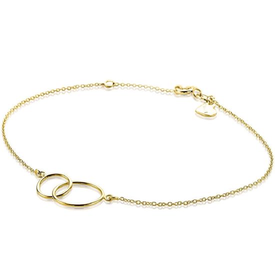 Gouden armband circle ZGA115