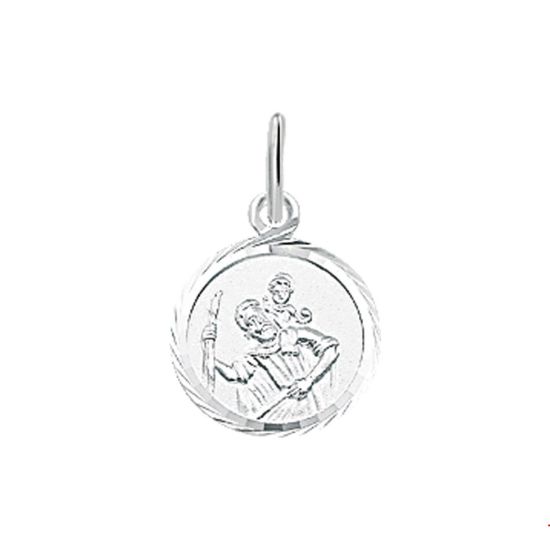 Zilveren hanger Christoffel 10mm 1004242