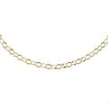 Gouden collier bicolor 43cm