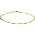 Gouden armband bicolor 19cm 4203055