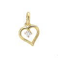 Gouden hanger hart zirkonia 4005748