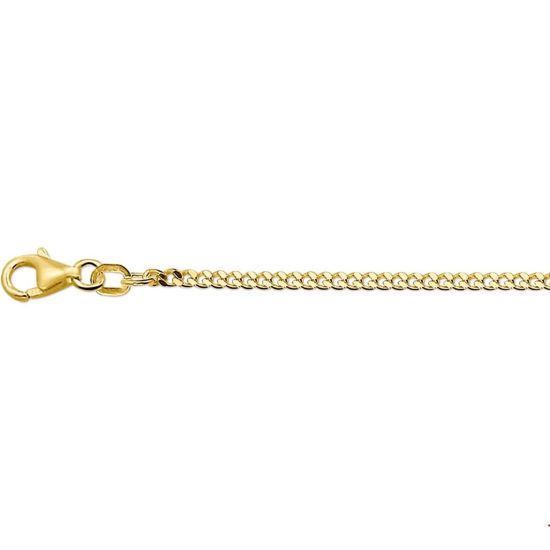Geelgouden gourmet collier 50cm 2.2mm 7gr