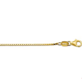 Gouden collier venetiaans 50cm 1.3mm 4003911