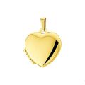 Gouden hanger medaillon hart 17mm 4005795