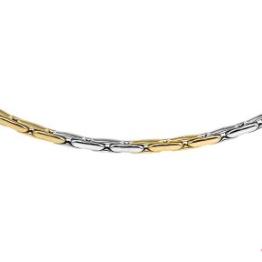 Gouden collier bicolor 45cm 10.4gr 4207227