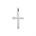 Zilveren hanger kruis mat-glans 1005070
