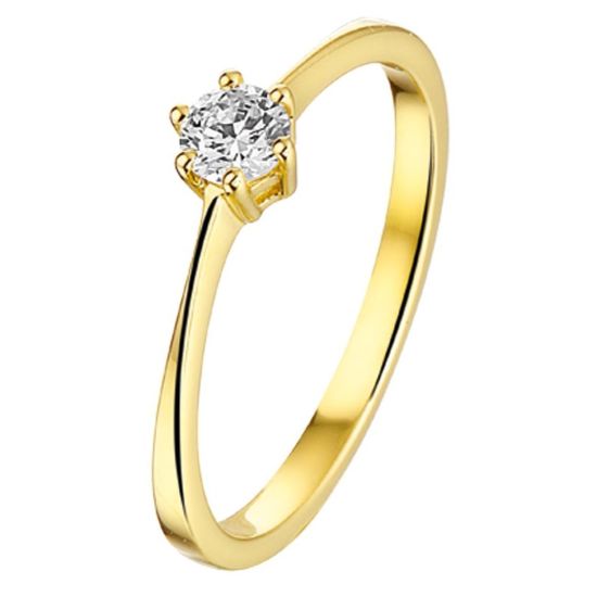 Gouden ring zirk mt 17.5 4014928