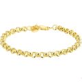 Gouden armband zilveren kern jasseron 5mm 19cm 1.85gr 5000109