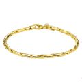Gouden armband zilveren kern cardano 19cm 3mm 2.64gr 5000124