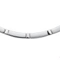 Zilver collier mat/glimmend 45cm