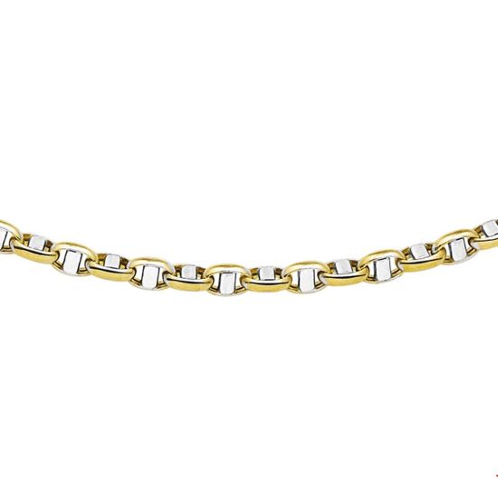 Gouden collier bicolor 45cm 3.5mm