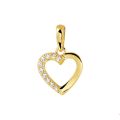 Gouden hanger hart zirkonia 4018958