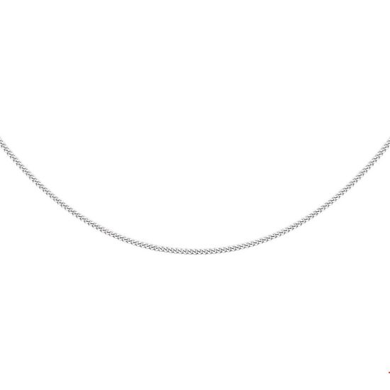 Zilver gerhodineerd gourmet collier 42cm 1,2mm 1326292