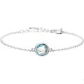 Zilveren armband blauw topaas 16-19.5cm 1326903