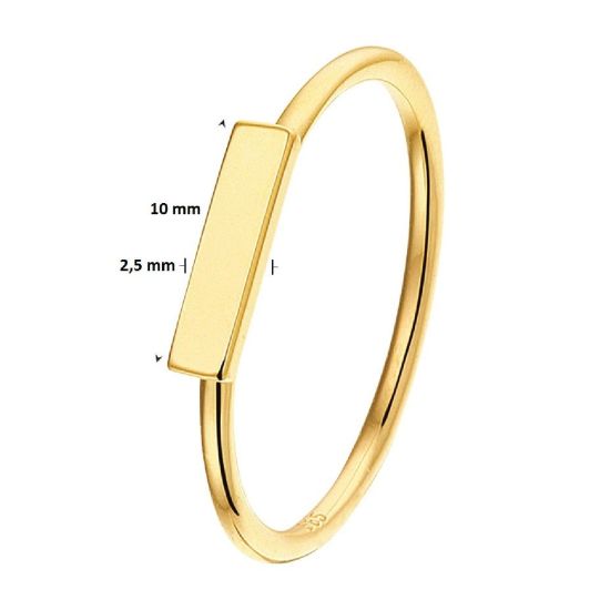 Gouden ring mt 17,25 4019755