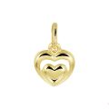 Gouden hanger hartje 8x8mm 4019924